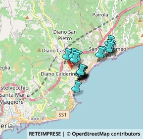 Mappa Via Diano Castello, 18183 Diano Marina IM, Italia (1.1205)