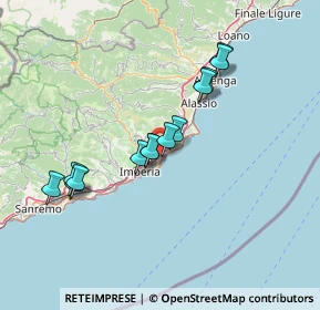 Mappa Via Diano Castello, 18013 Diano Marina IM, Italia (12.68462)