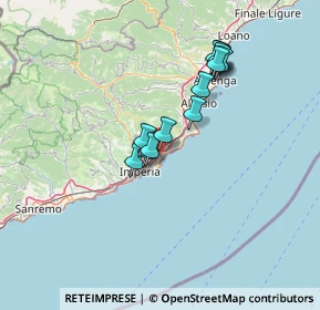 Mappa 18183 Diano Marina IM, Italia (11.58769)