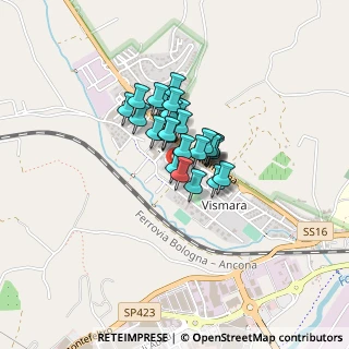 Mappa Via Danubio, 61121 Pesaro PU, Italia (0.25)
