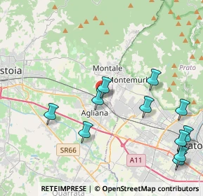 Mappa Via Rosa Luxemburg, 51037 Montale PT, Italia (4.98182)