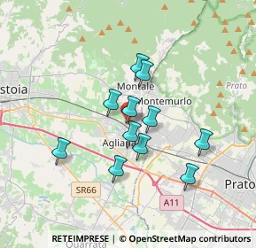 Mappa Via Rosa Luxemburg, 51037 Montale PT, Italia (2.82364)