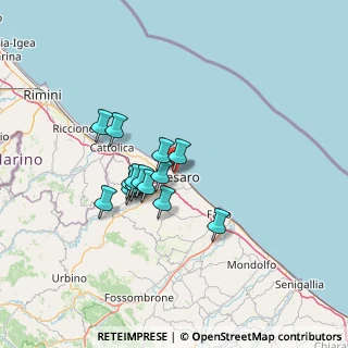 Mappa Via Marco Fulvio Nobiliore, 61121 Pesaro PU, Italia (10.295)