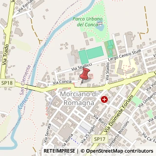 Mappa Via Borgo Mazzini, 3, 47833 Morciano di Romagna, Rimini (Emilia Romagna)