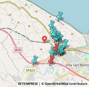 Mappa Strada della Badia, 61121 Pesaro PU, Italia (1.4595)