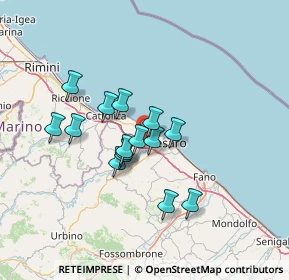 Mappa Strada della Badia, 61121 Pesaro PU, Italia (10.86067)