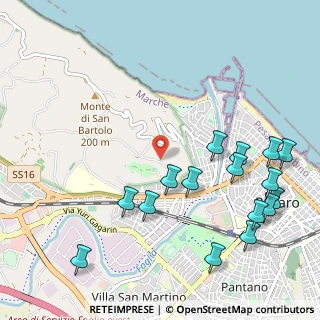 Mappa Strada di S. Bartolo, 61121 Pesaro PU, Italia (1.305)