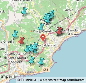 Mappa Strada Lallina, 18013 Diano Marina IM, Italia (1.86789)