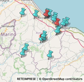 Mappa Via Fornace, 47833 Morciano di Romagna RN, Italia (7.21211)