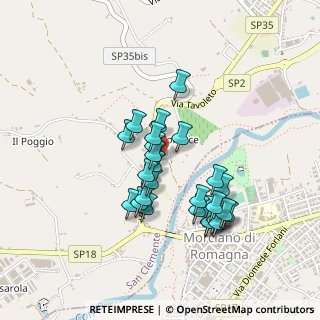Mappa Via Fornace, 47833 Morciano di Romagna RN, Italia (0.39643)