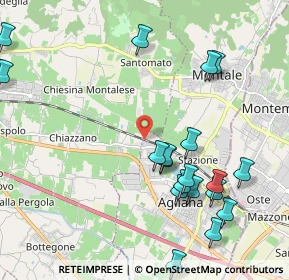 Mappa Via Milano, 51031 Agliana PT, Italia (2.578)