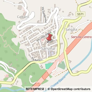 Mappa Via Cesio Sabino, 7, 47027 Sarsina, Forlì-Cesena (Emilia Romagna)