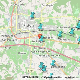 Mappa Via Guido Rossa, 51100 Pistoia PT, Italia (3.08333)