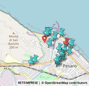 Mappa Via Bernardino Baldi, 61121 Pesaro PU, Italia (0.862)