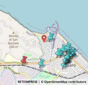 Mappa Via Bernardino Baldi, 61121 Pesaro PU, Italia (1.2285)