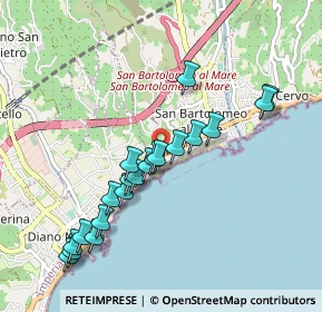 Mappa Via Aurelia, 18013 San Bartolomeo al Mare IM, Italia (0.9475)