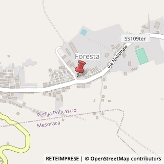 Mappa Via Nazionale, 1, 88837 Petilia Policastro, Crotone (Calabria)