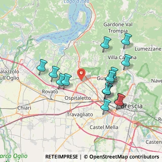 Mappa Via Piave, 25050 Paderno Franciacorta BS, Italia (7.39)