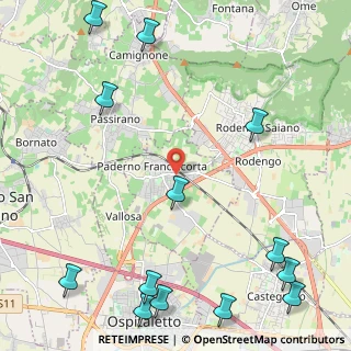 Mappa Via Piave, 25050 Paderno Franciacorta BS, Italia (3.25846)