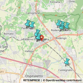 Mappa Via Piave, 25050 Paderno Franciacorta BS, Italia (1.755)