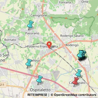 Mappa Via Piave, 25050 Paderno Franciacorta BS, Italia (2.976)