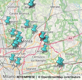 Mappa Via Don Primo Mazzolari, 20863 Concorezzo MB, Italia (9.2195)