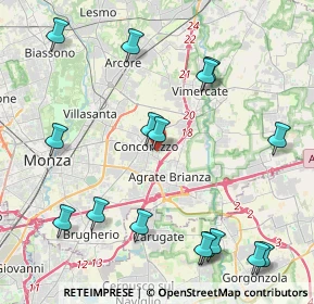 Mappa Via Don Primo Mazzolari, 20863 Concorezzo MB, Italia (5.0525)