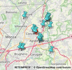 Mappa Via Don Primo Mazzolari, 20863 Concorezzo MB, Italia (2.95059)