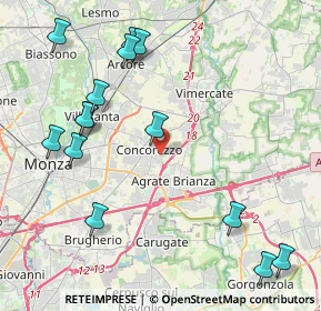 Mappa Via Don Primo Mazzolari, 20863 Concorezzo MB, Italia (4.97071)