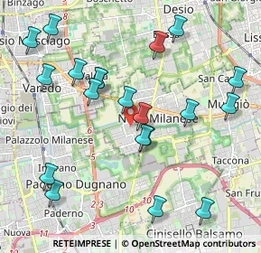 Mappa Via Caravaggio, 20834 Nova Milanese MB, Italia (2.21)