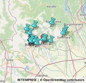 Mappa Via Zona Imer, 13836 Cossato BI, Italia (8.972)