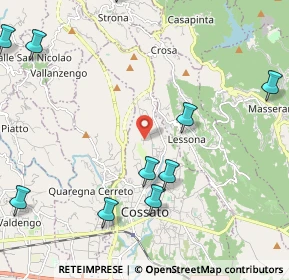 Mappa Via Zona Imer, 13836 Cossato BI, Italia (2.97727)
