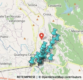 Mappa Via Zona Imer, 13836 Cossato BI, Italia (1.84)