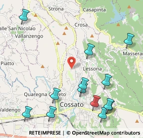 Mappa Via Zona Imer, 13836 Cossato BI, Italia (2.62)