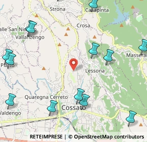 Mappa Via Zona Imer, 13836 Cossato BI, Italia (2.94714)