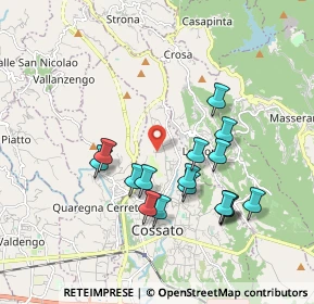 Mappa Via Zona Imer, 13836 Cossato BI, Italia (1.73875)