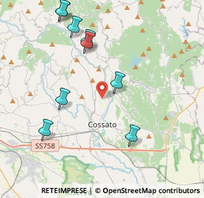 Mappa Via Zona Imer, 13836 Cossato BI, Italia (5.31545)