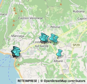 Mappa Via Becelli, 37010 Costermano VR, Italia (2.1435)