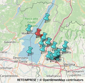 Mappa Via Becelli, 37010 Costermano VR, Italia (11.52)