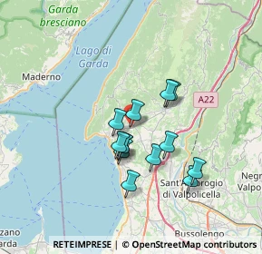 Mappa Via Becelli, 37010 Costermano VR, Italia (5.38154)