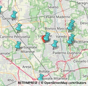 Mappa Via Bramante Donato, 20812 Limbiate MB, Italia (4.91615)