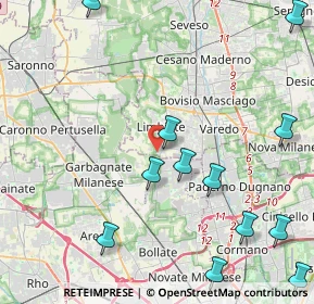 Mappa Via Bramante Donato, 20812 Limbiate MB, Italia (5.80385)