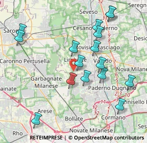 Mappa Via Bramante Donato, 20812 Limbiate MB, Italia (4.23188)