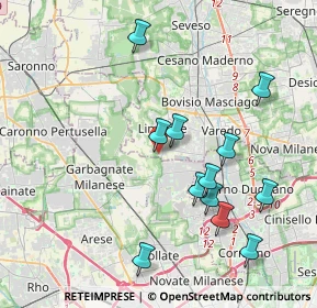 Mappa Via Bramante Donato, 20812 Limbiate MB, Italia (4.00417)