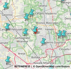 Mappa Via Bramante Donato, 20812 Limbiate MB, Italia (5.73077)