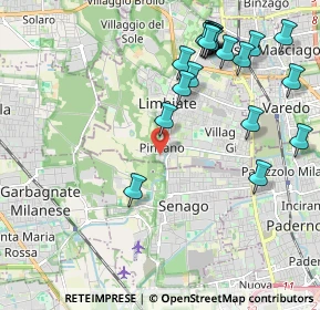Mappa Via Bramante Donato, 20812 Limbiate MB, Italia (2.3795)
