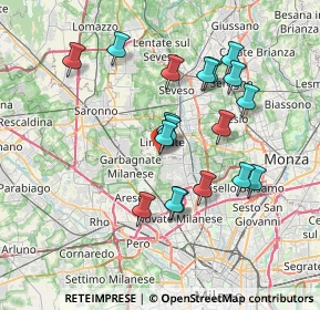 Mappa Via Bramante Donato, 20812 Limbiate MB, Italia (6.73333)