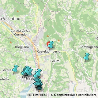 Mappa Sentiero, 36070 Castelgomberto VI, Italia (3.2755)