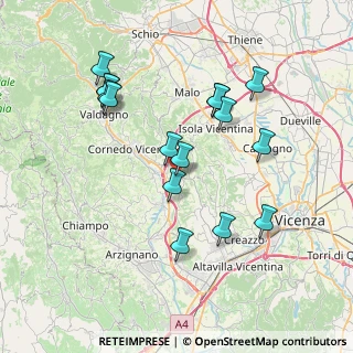 Mappa Sentiero, 36070 Castelgomberto VI, Italia (7.34563)