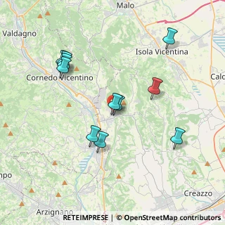 Mappa Sentiero, 36070 Castelgomberto VI, Italia (3.76818)